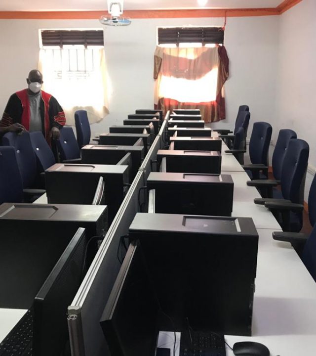 Computer laboratory at Apex International University